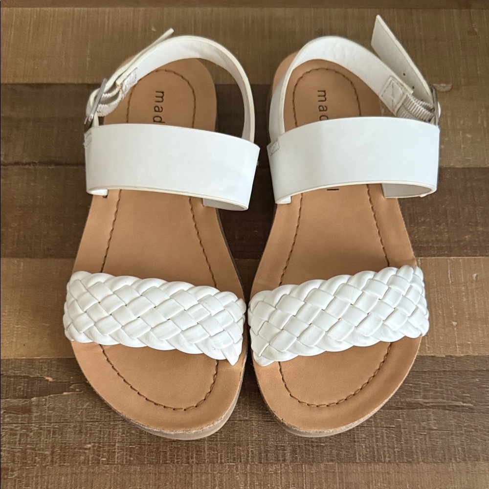 Madden Girl white Braided Strap Sandals